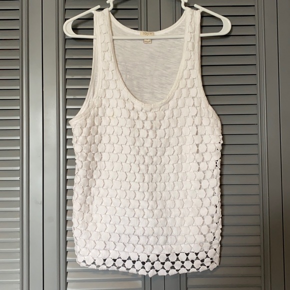 J. Crew Tops - J Crew : White Tank Top - Medium